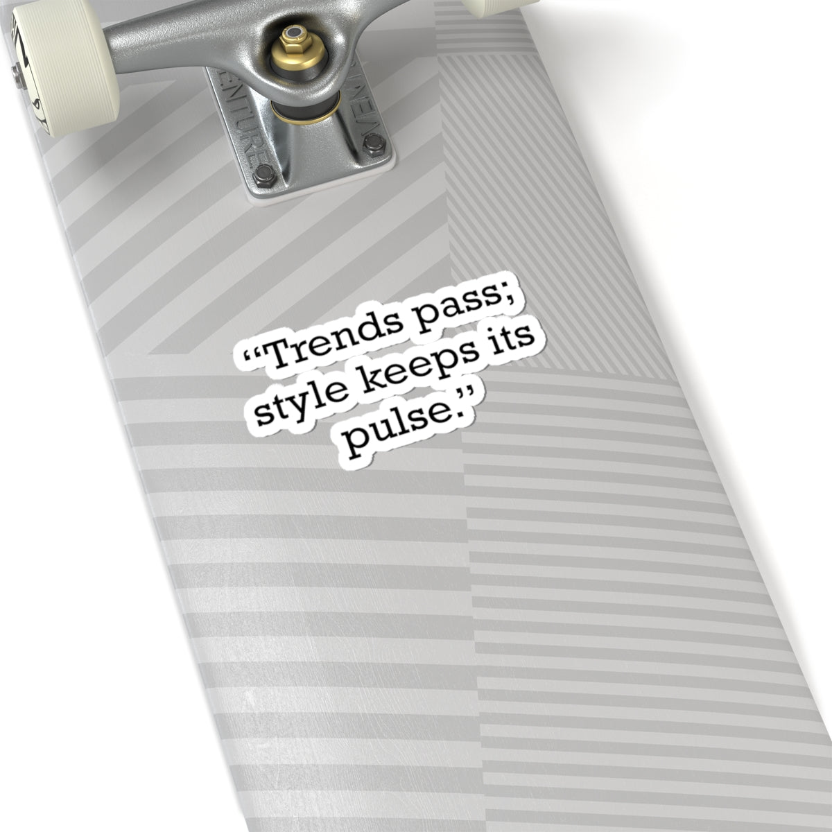 Quote 33 Trends Pass Style Vintage Retro Vinyl Sticker - Black Logo