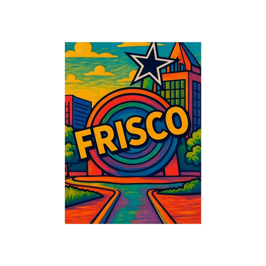 Frisco Texas Vintage Retro Giclée Print Art Series Poster