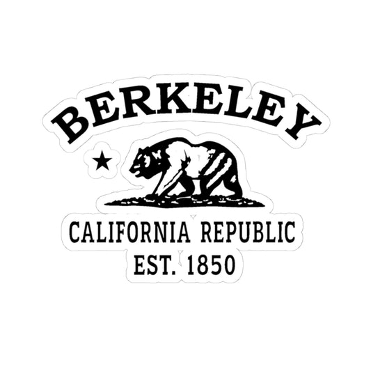 Berkeley California Vintage Retro Vinyl Sticker - Black Logo
