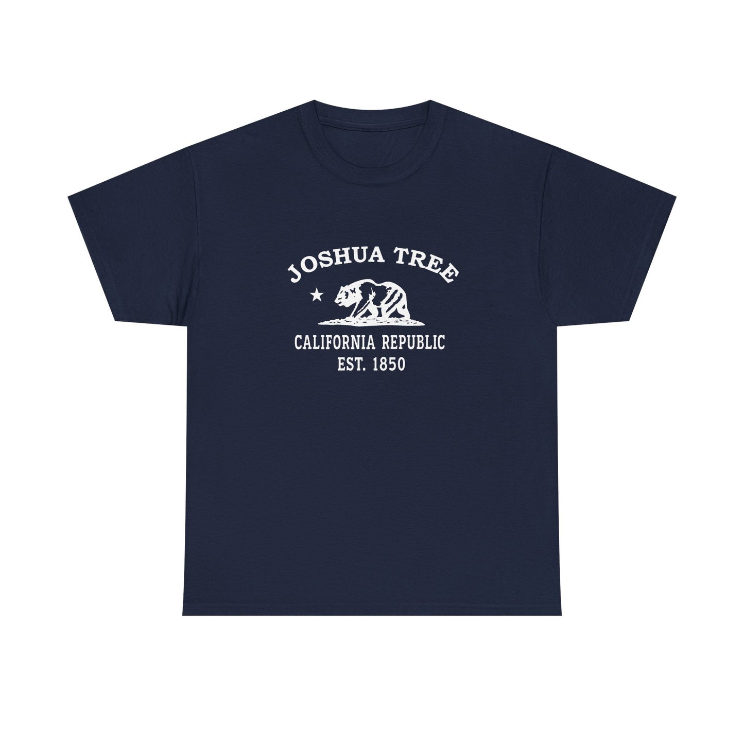 Joshua Tree California Vintage Retro Unisex Heavy Cotton Tee - White Logo
