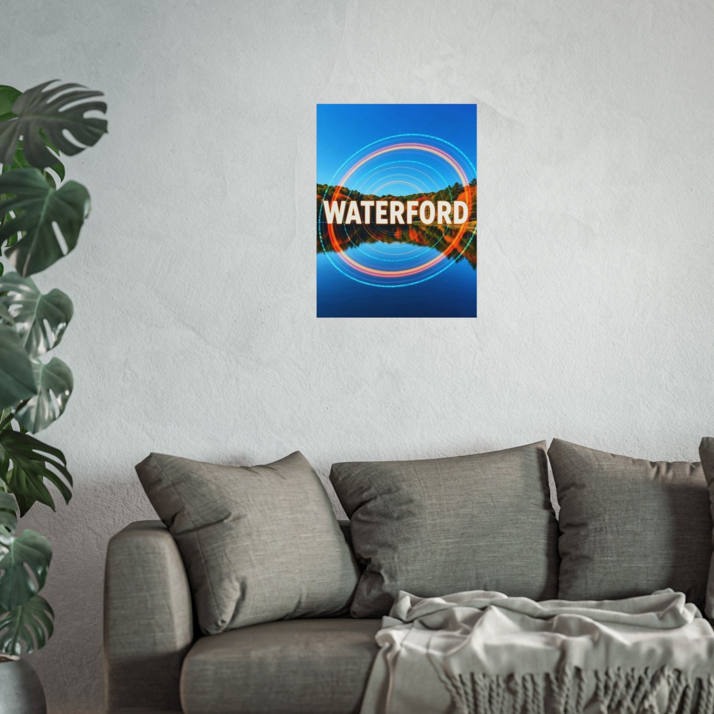 Waterford Connecticut Vintage Retro Giclée Print Art Series Poster