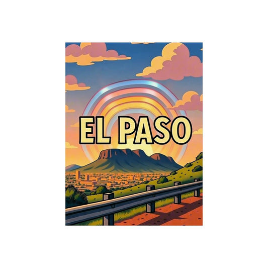 El Paso Texas Vintage Retro Giclée Print Art Series Poster