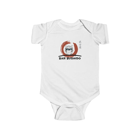 Bar Bushido Cotton Jersey Baby Bodysuit - Color Logo