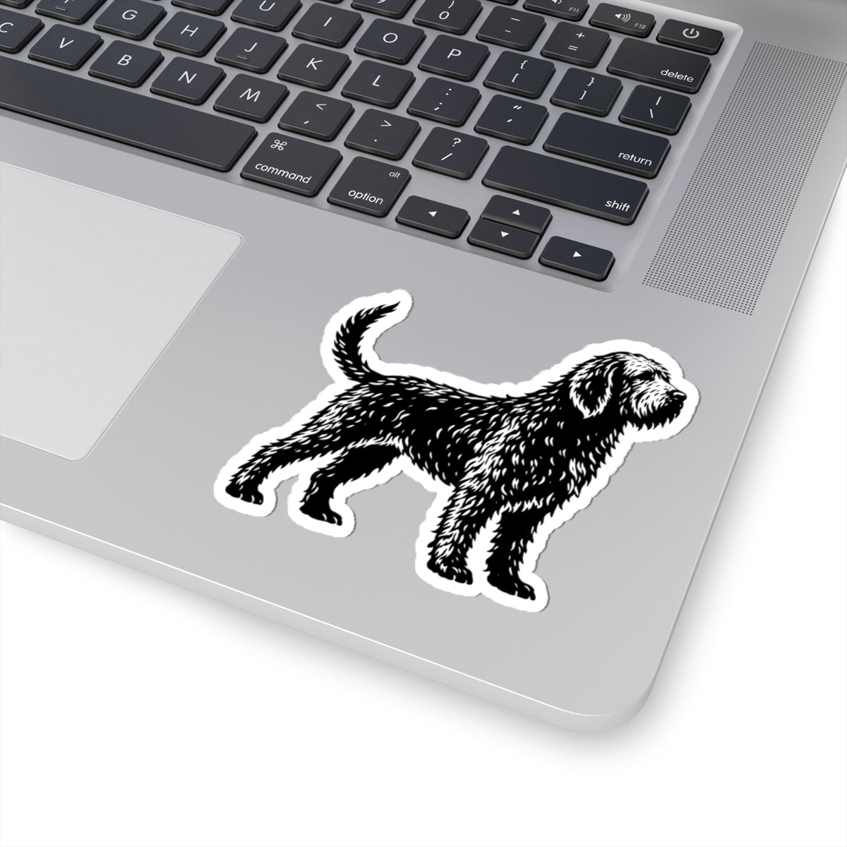 Otterhound Vintage Retro Kiss-Cut Vinyl Sticker - Standing