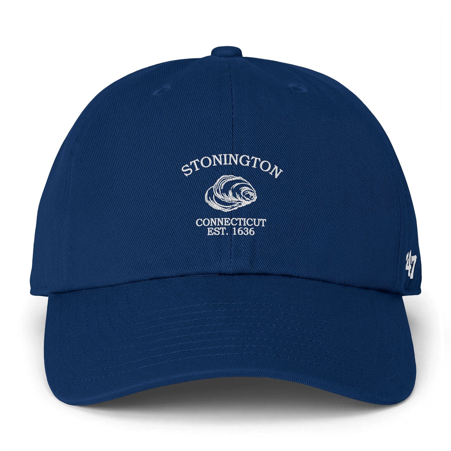 Stonington Connecticut Vintage Retro Womens Cotton Cap - Black Logo
