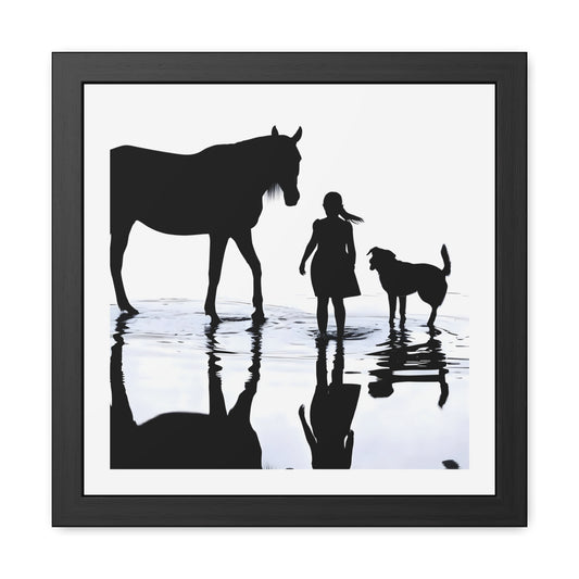 Shoreline Trio - Tide & Light Series Framed Poster