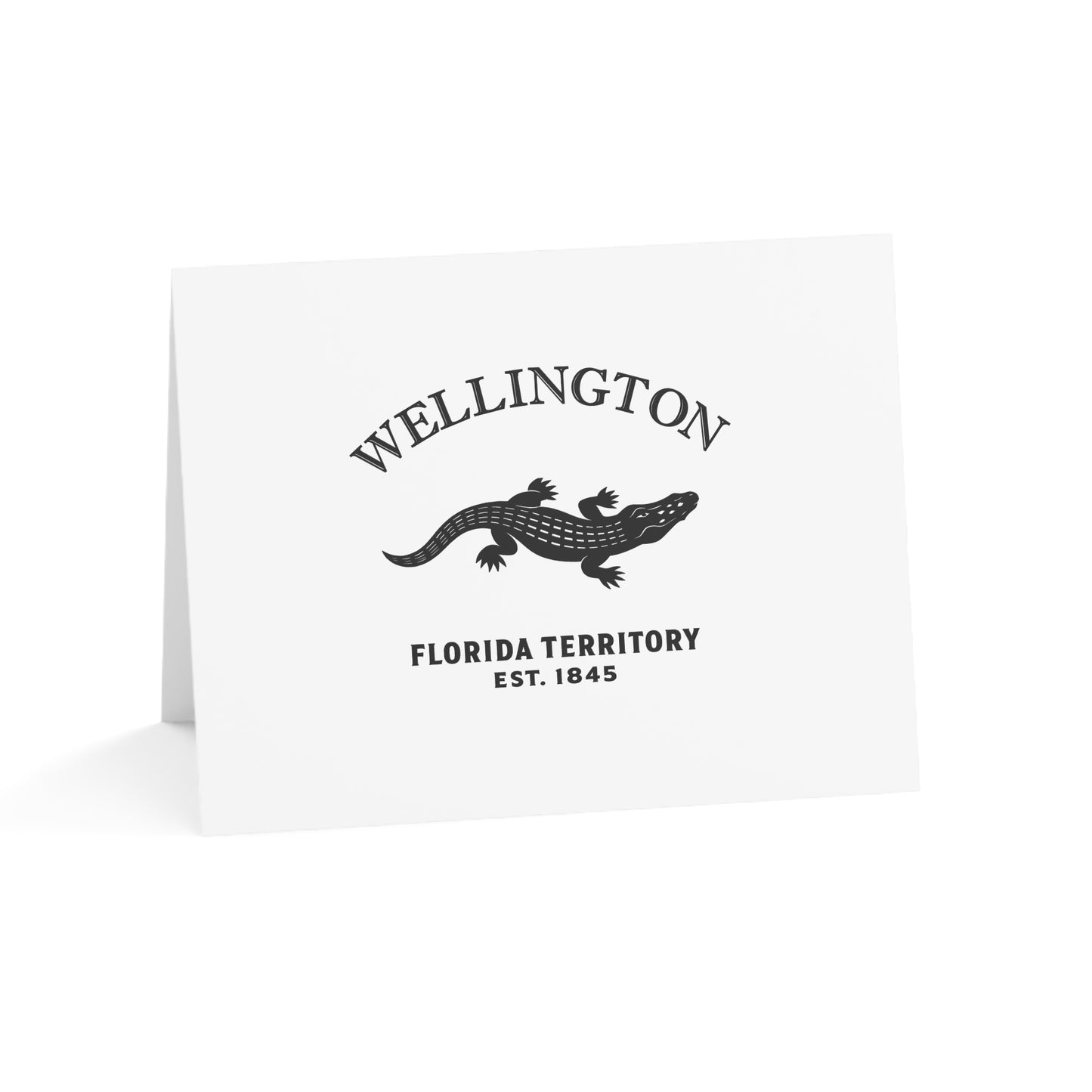 Wellington Florida Vintage Retro Thank You Card Set - Black Logo