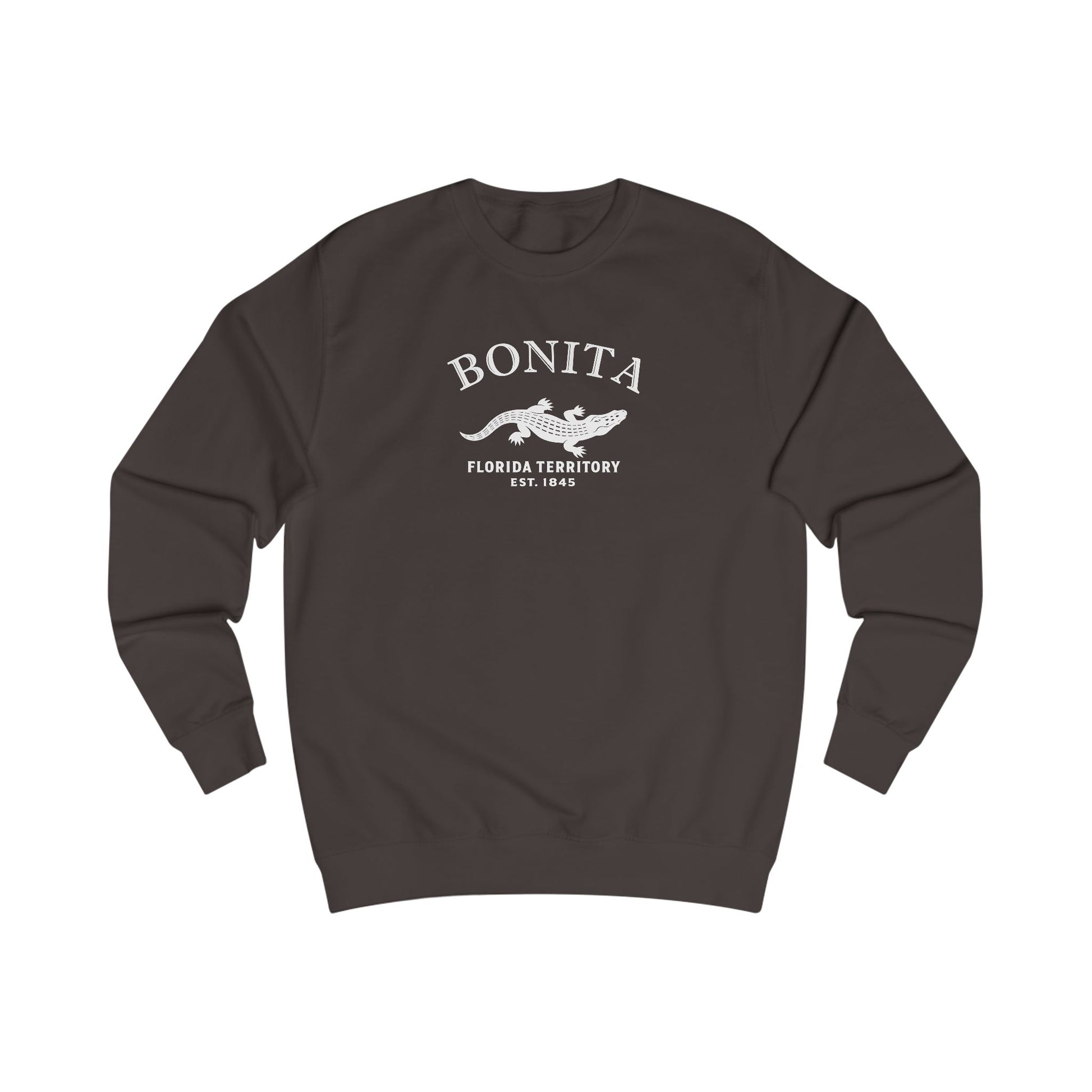 Bonita Florida Vintage Retro Premium Crewneck Sweatshirt - White Logo - Bottle Green