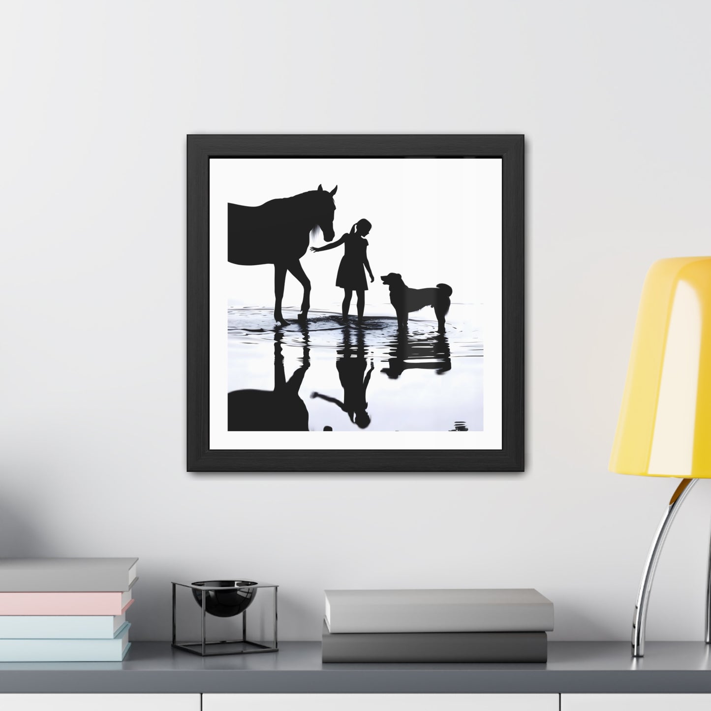 Between Horse and Hound - Tide & Light Series Framed Poster