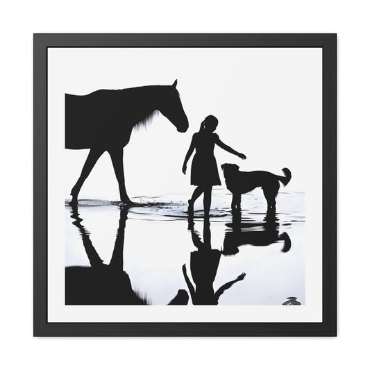 Outstretched Hand - Tide & Light Series Framed Art Print