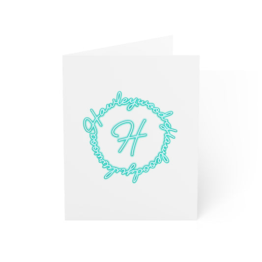 Hawleywood Vintage Retro Blank Card Set - Round Logo