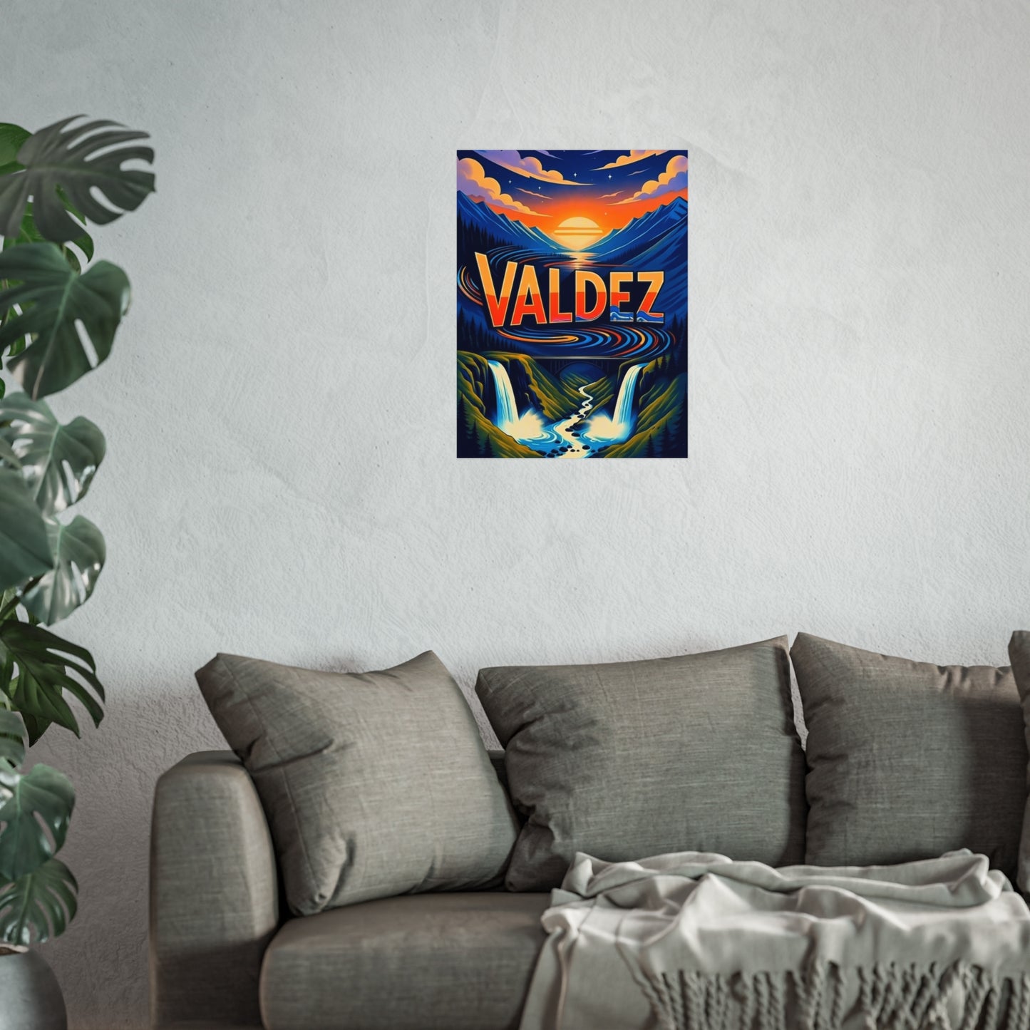 Valdez Alaska Vintage Retro Giclée Print Art Series Poster