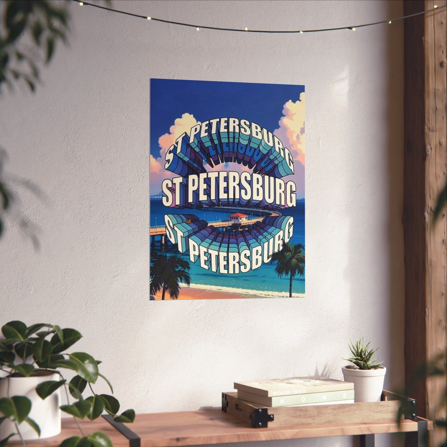 St Petersburg Florida Vintage Retro Giclée Print Art Series Poster