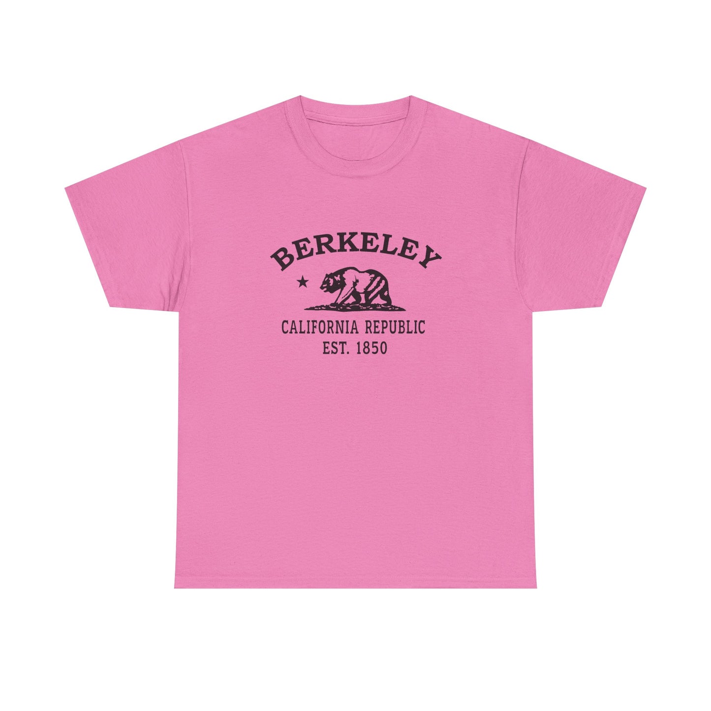 Berkeley California Vintage Retro Unisex Heavy Cotton Tee - Black Logo