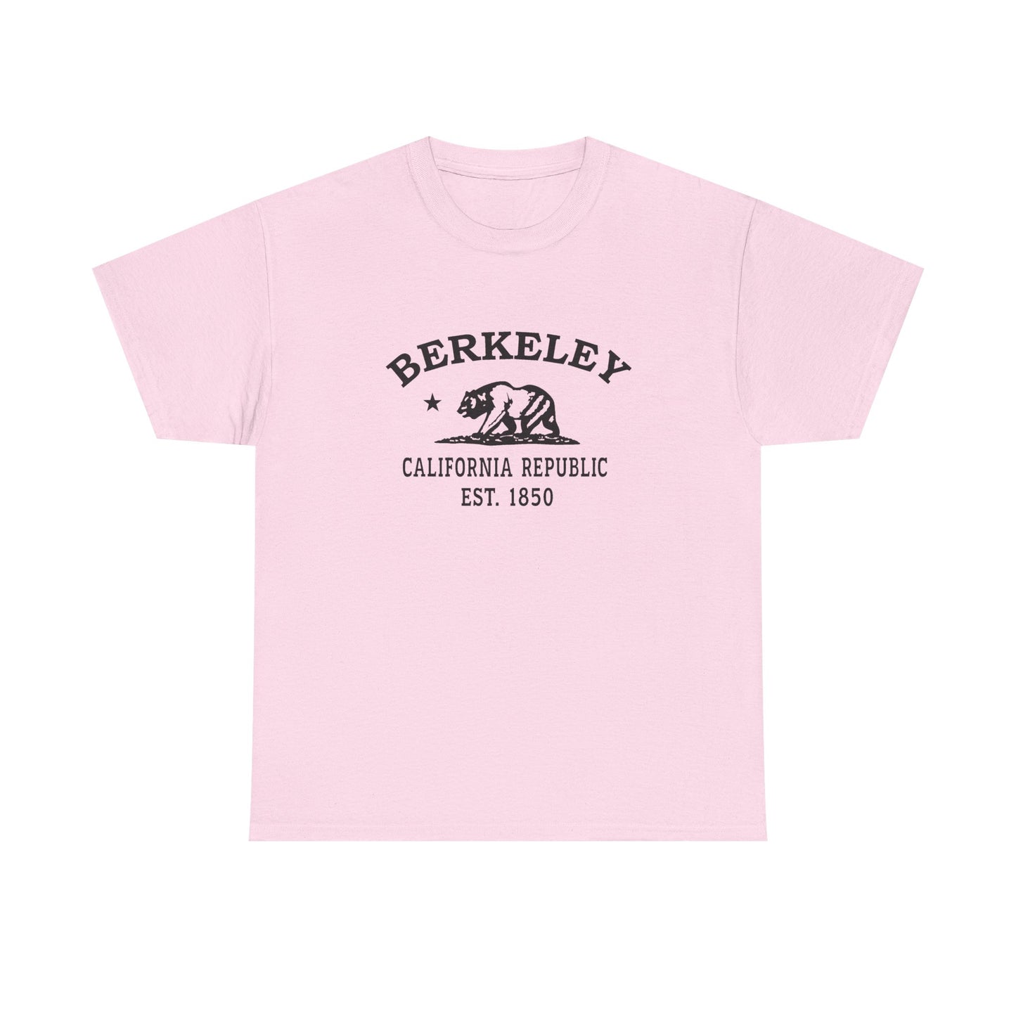 Berkeley California Vintage Retro Unisex Heavy Cotton Tee - Black Logo