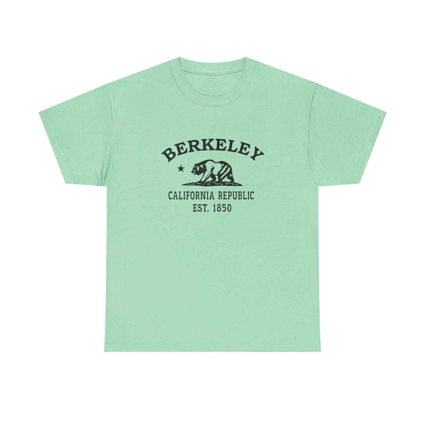 Berkeley California Vintage Retro Unisex Heavy Cotton Tee - Black Logo