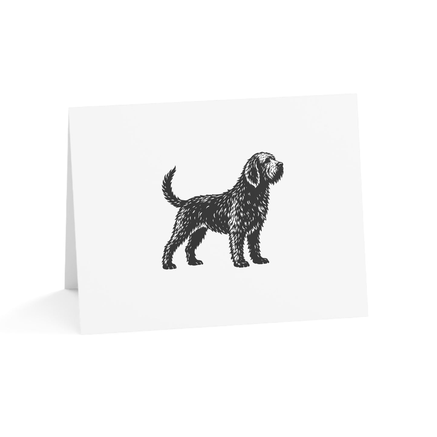 Otterhound Vintage Retro Thank You Card Set - Standing