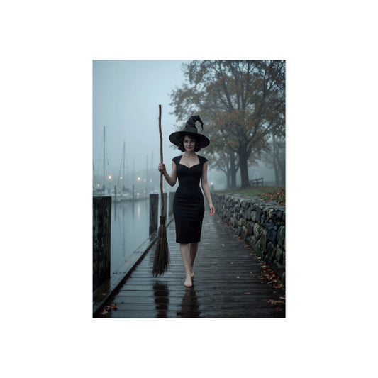 Stamford Connecticut LBD Harbor Witch Giclée Print Art Series Poster, Vertical, Matte Paper, Image 2