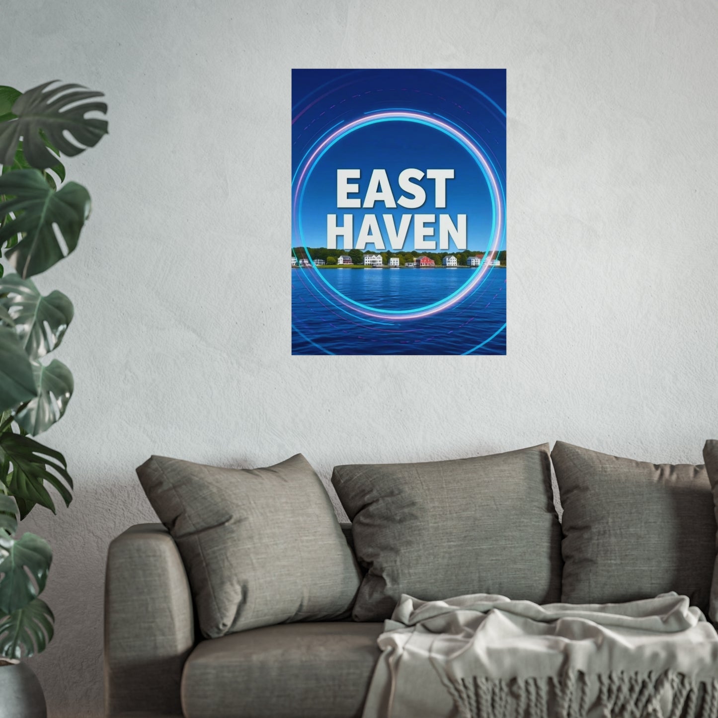 East Haven Connecticut Vintage Retro Giclée Print Art Series Poster