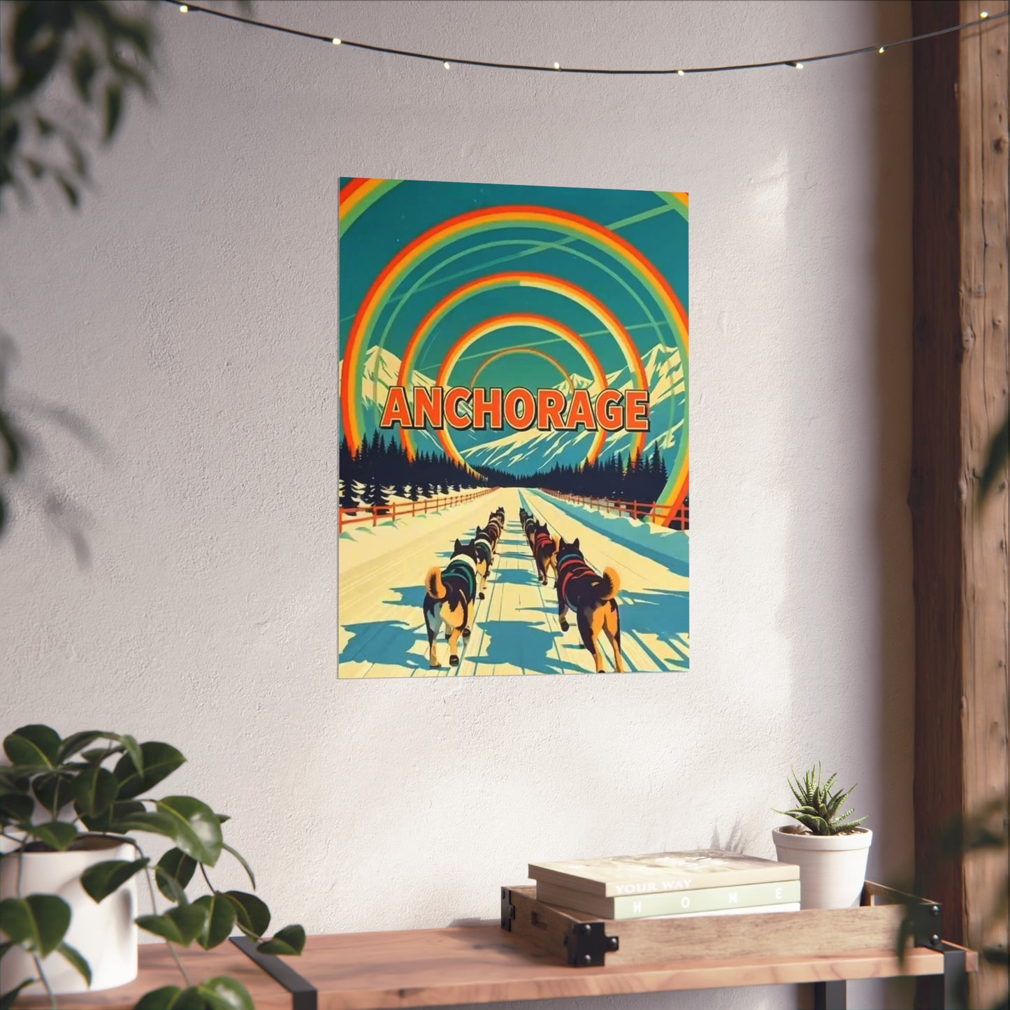 Anchorage Alaska Vintage Retro Giclée Print Art Series Poster