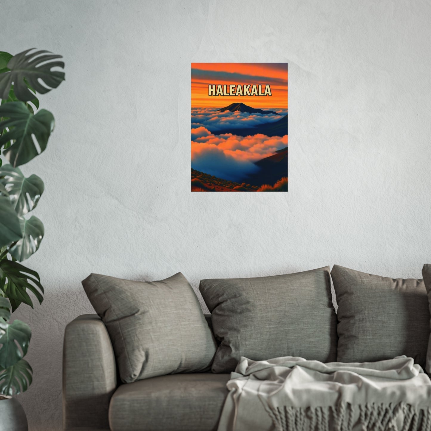 Haleakala Hawaii Vintage Retro Giclée Print Art Series Poster