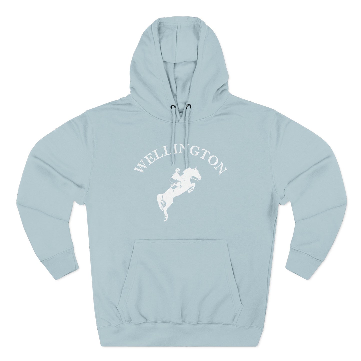 Wellington Florida Vintage Retro Unisex Heavy Cotton Equestrian Hoodie