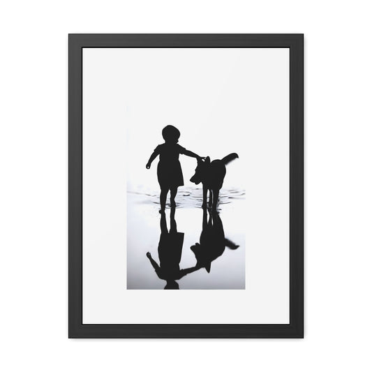 Small Steps - Tide & Light Series Framed Poster