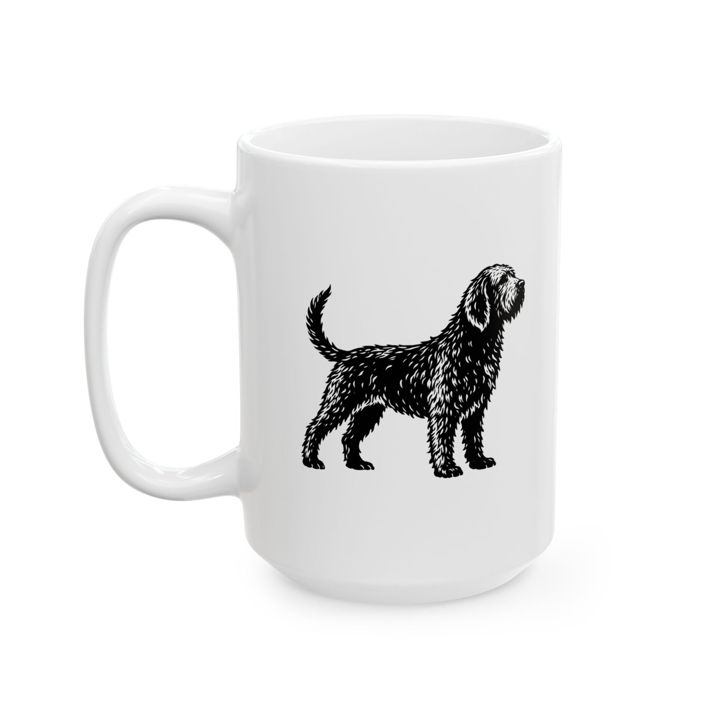 Otterhound Vintage Retro Ceramic Mug - Standing
