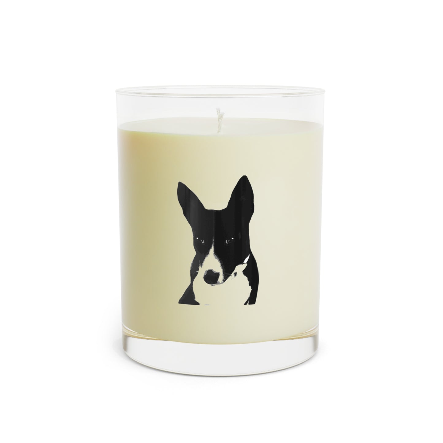 A Life Well Lived Basenji Retro Scented Candle - Black Logo