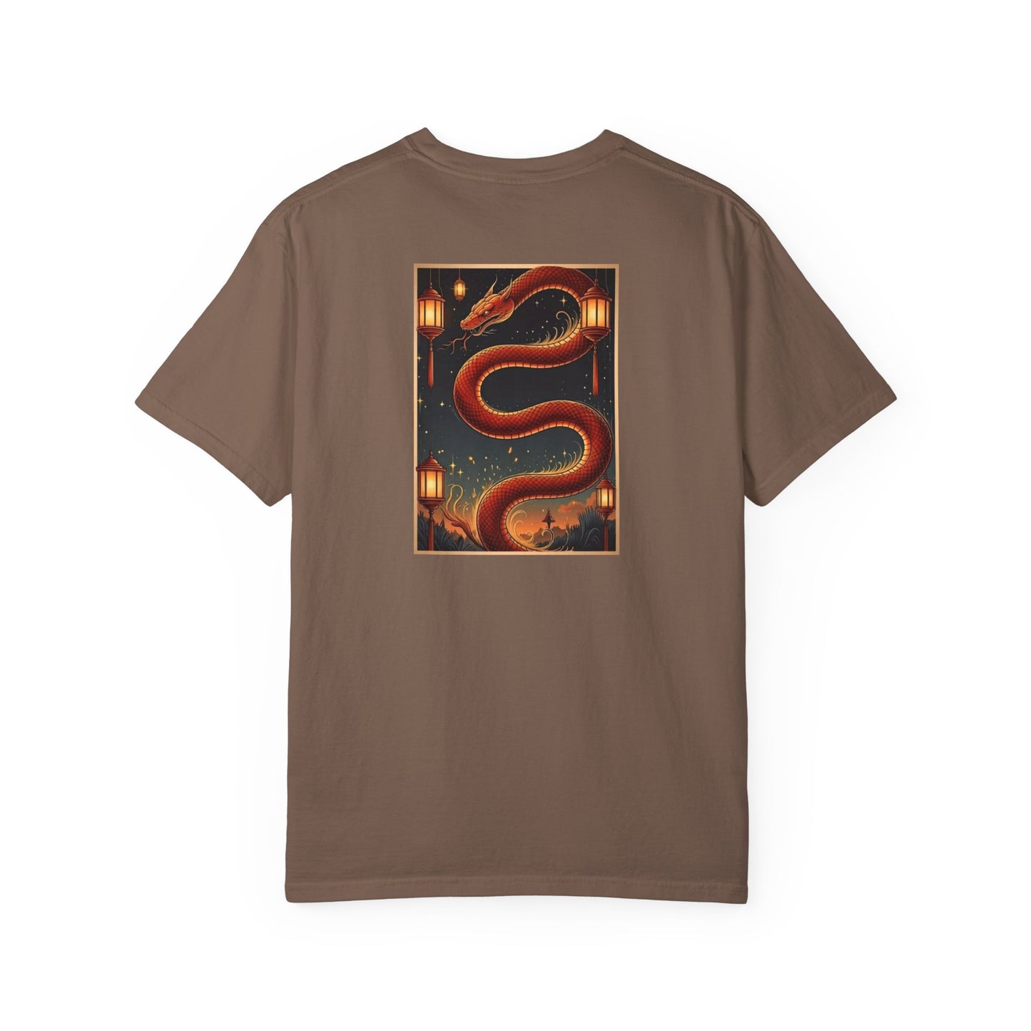 Zodiac Year of the Snake (2025+) Vintage Retro Art Series Cotton Tee