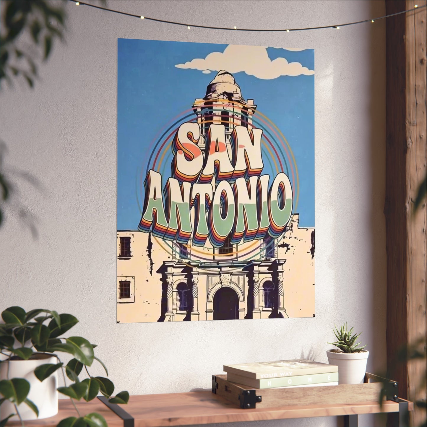 San Antonio Texas Vintage Retro Giclée Print Art Series Poster