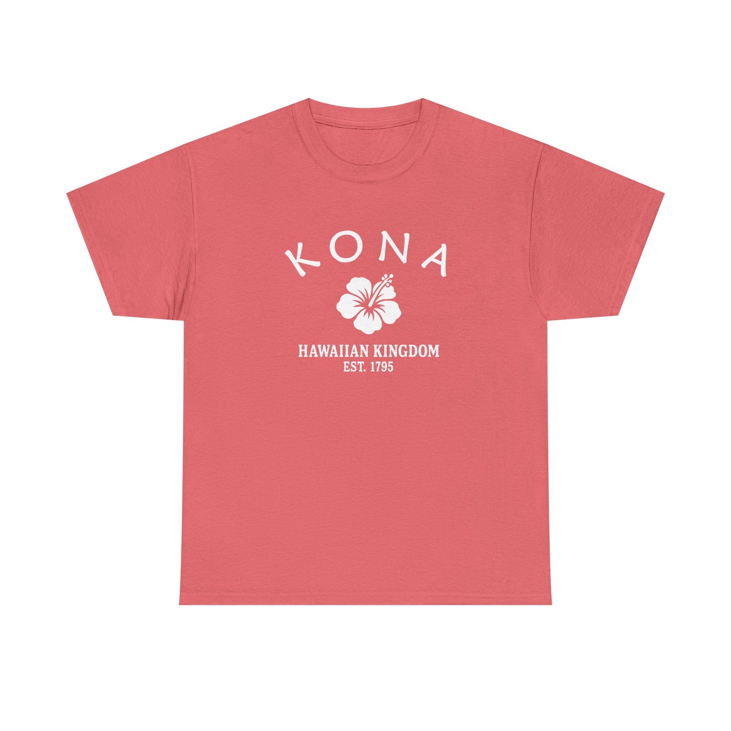 Kona Hawaii Vintage Retro Unisex Heavy Cotton Tee - White Logo