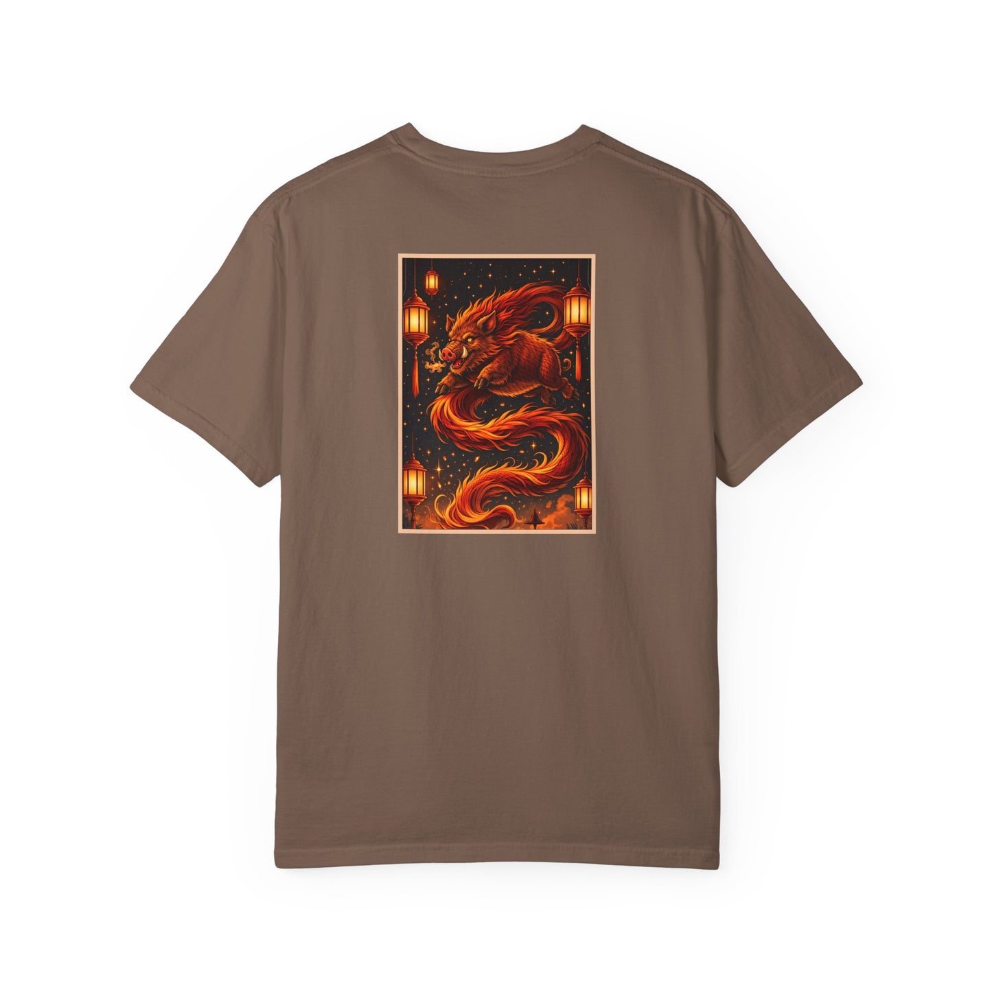 Zodiac Year of the Pig (2019+) Vintage Retro Art Series Cotton Tee