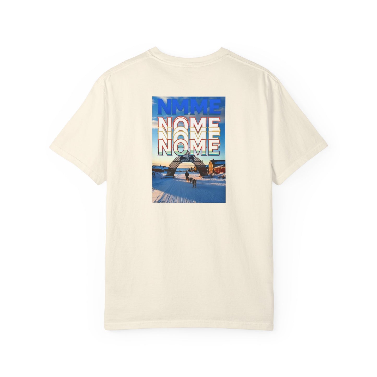 Nome Alaska Vintage Retro Back Printed Art Series Cotton Tee - Black Logo