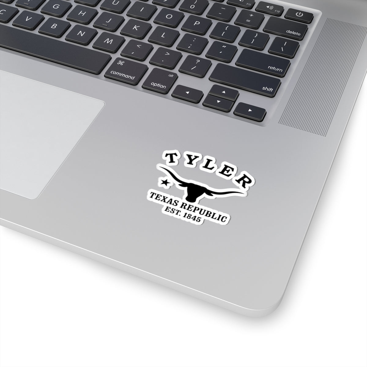 Tyler Texas Vintage Retro Vinyl Sticker - Black Logo
