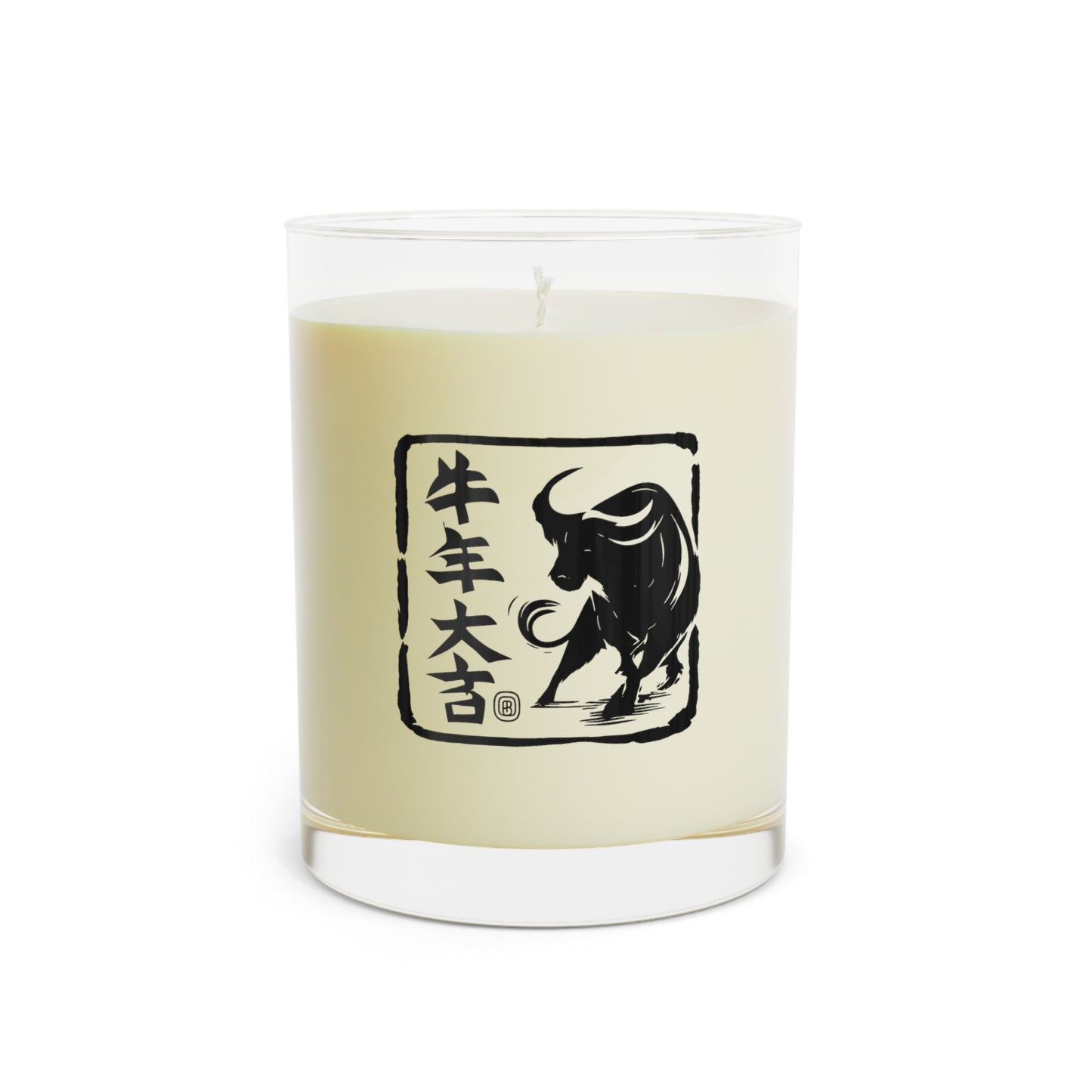 Zodiac Year of the Ox (2021+) Vintage Retro Scented Candle - Combo Logo