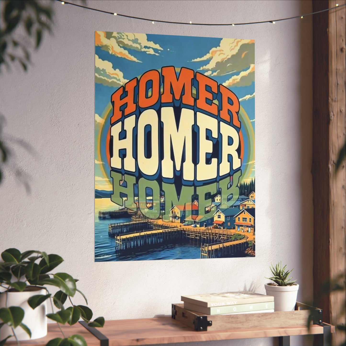 Homer Alaska Vintage Retro Giclée Print Art Series Poster