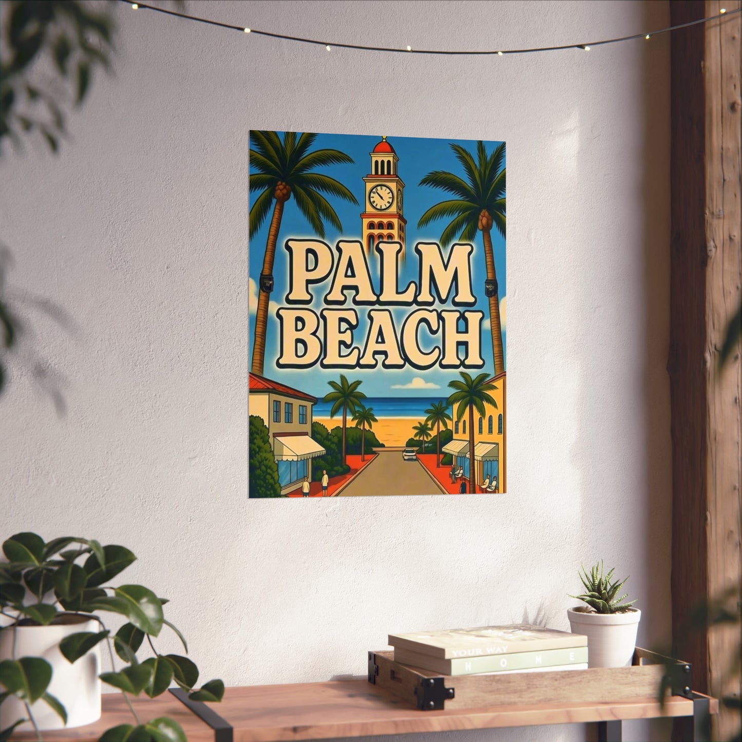 Palm Beach Florida Vintage Retro Giclée Print Art Series Poster