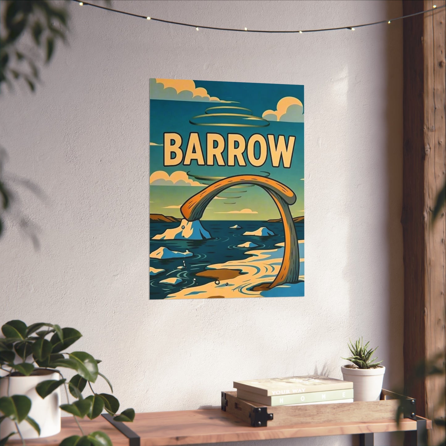 Barrow Alaska Vintage Retro Giclée Print Art Series Poster