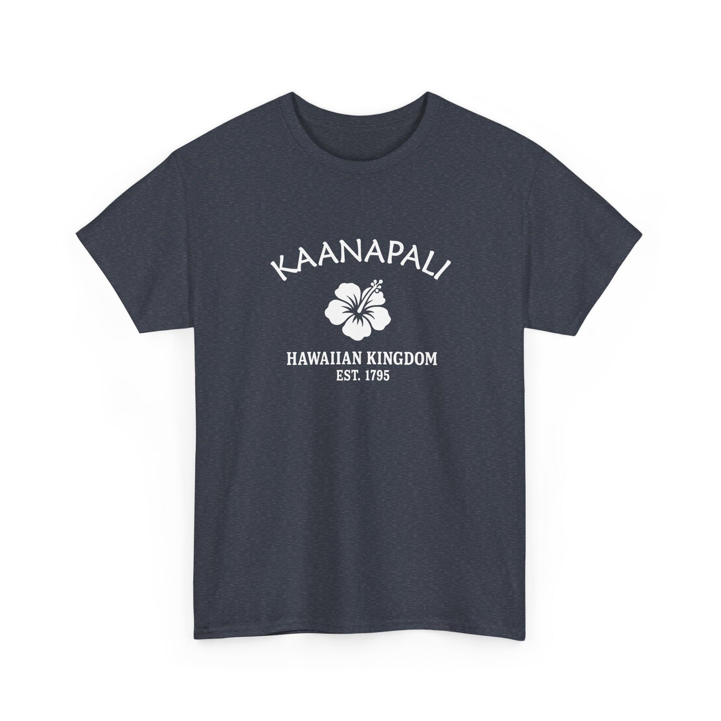 Kaanapali Hawaii Vintage Retro Unisex Heavy Cotton Tee - White Logo