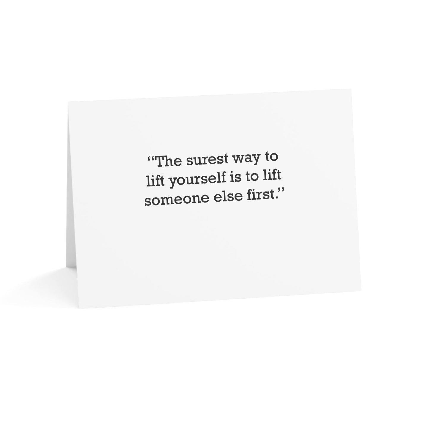 Quote 33 The Surest Way Vintage Retro Thank You Card Set - Black Logo