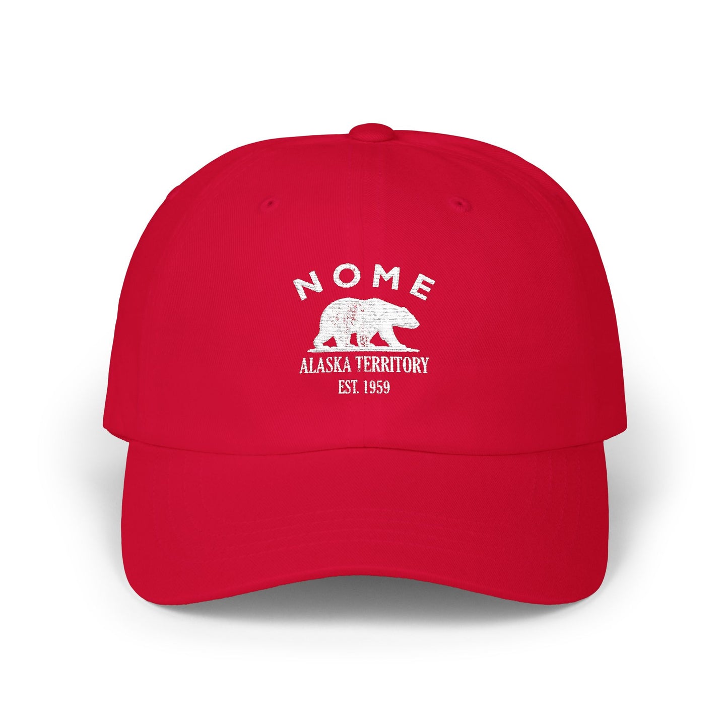 Nome Alaska Classic Cotten Cap - White Logo