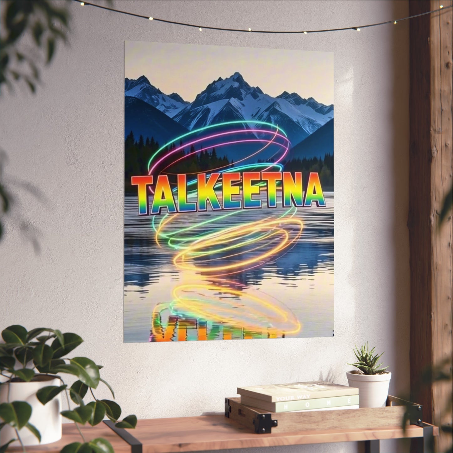 Talkeetna Alaska Vintage Retro Giclée Print Art Series Poster