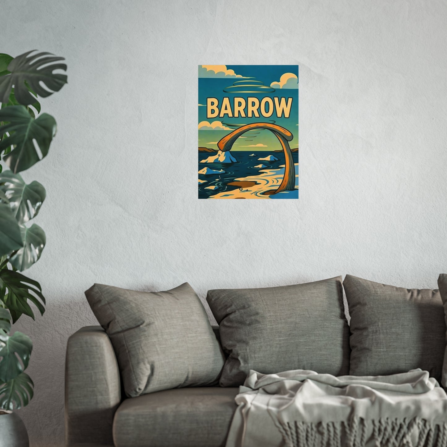 Barrow Alaska Vintage Retro Giclée Print Art Series Poster