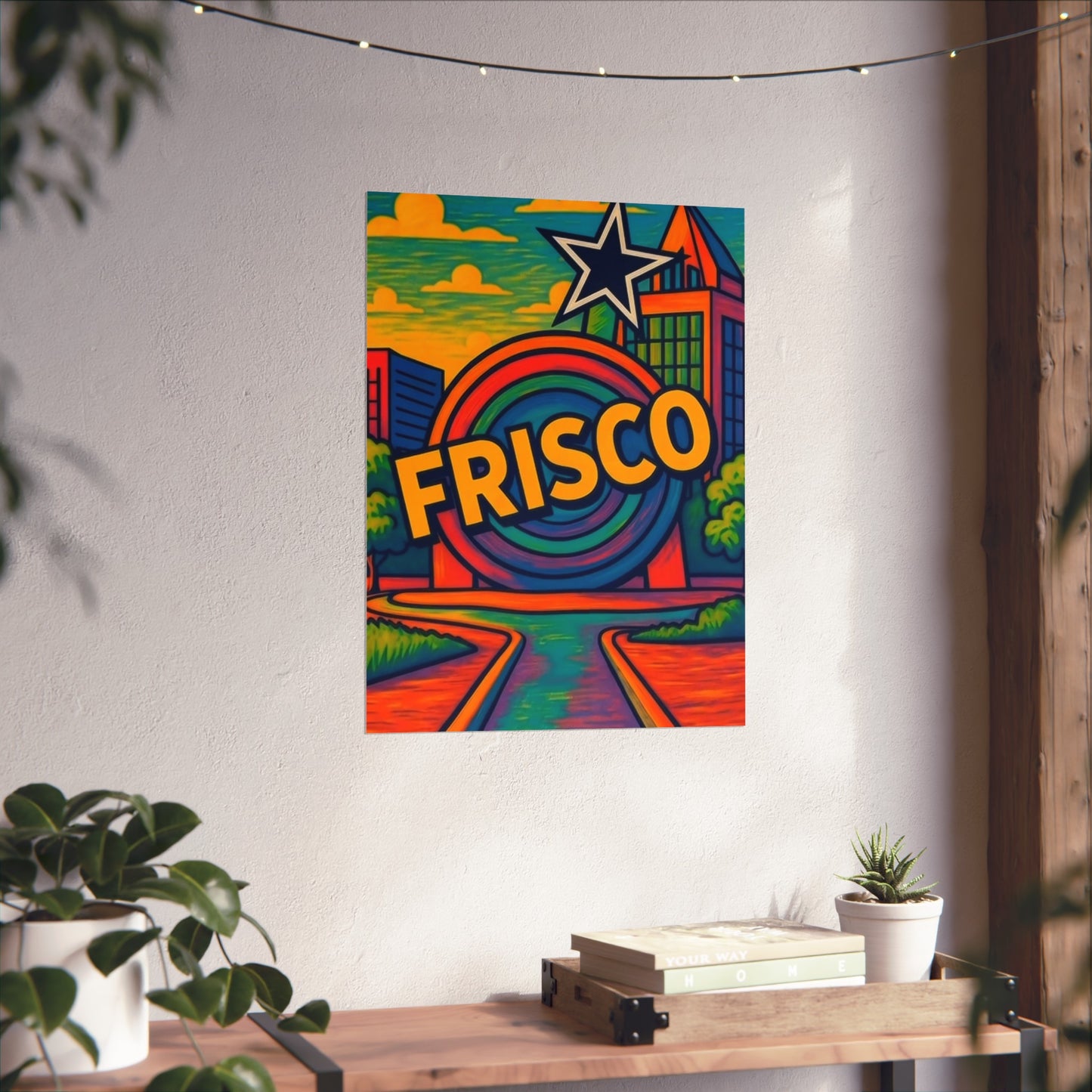 Frisco Texas Vintage Retro Giclée Print Art Series Poster