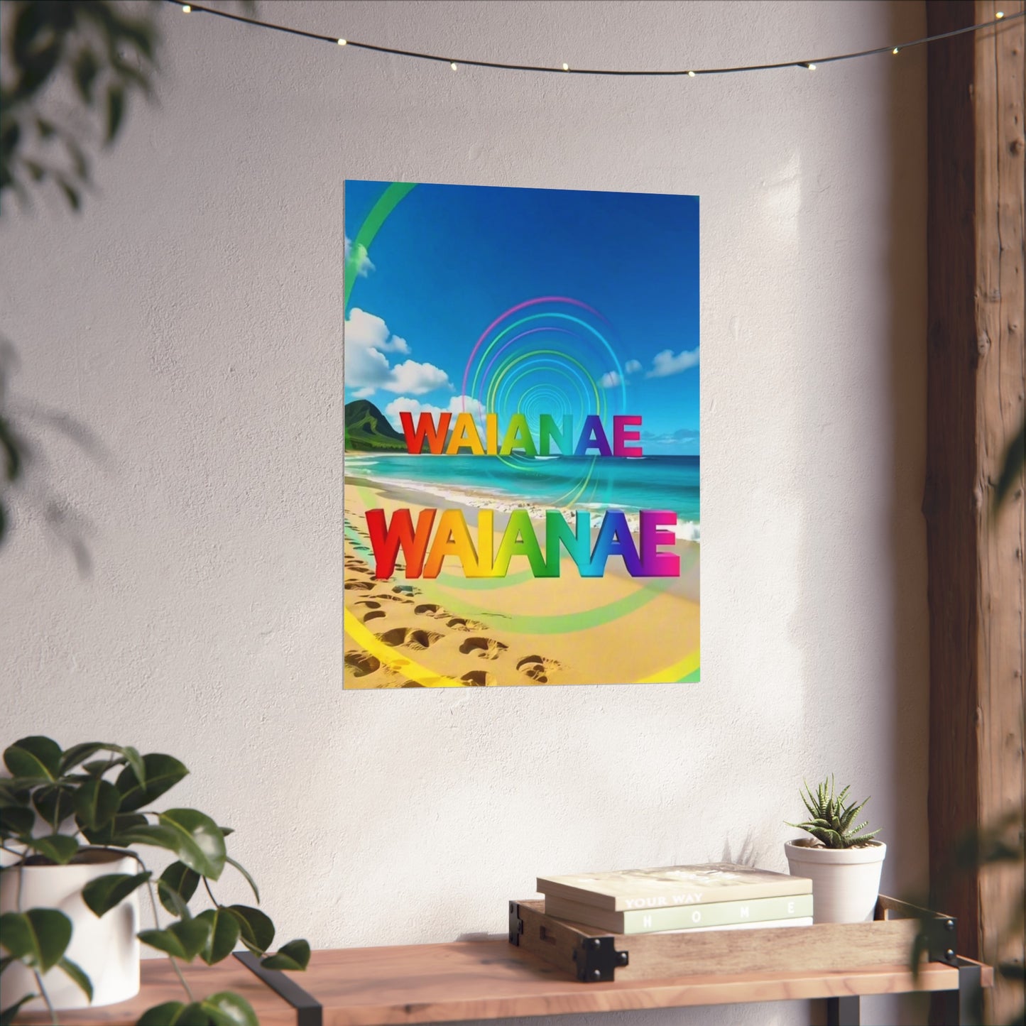 Waianae Hawaii Vintage Retro Giclée Print Art Series Poster