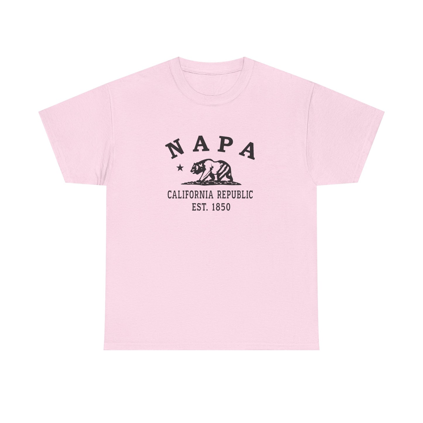 Napa California Vintage Retro Unisex Heavy Cotton Tee - Black Logo