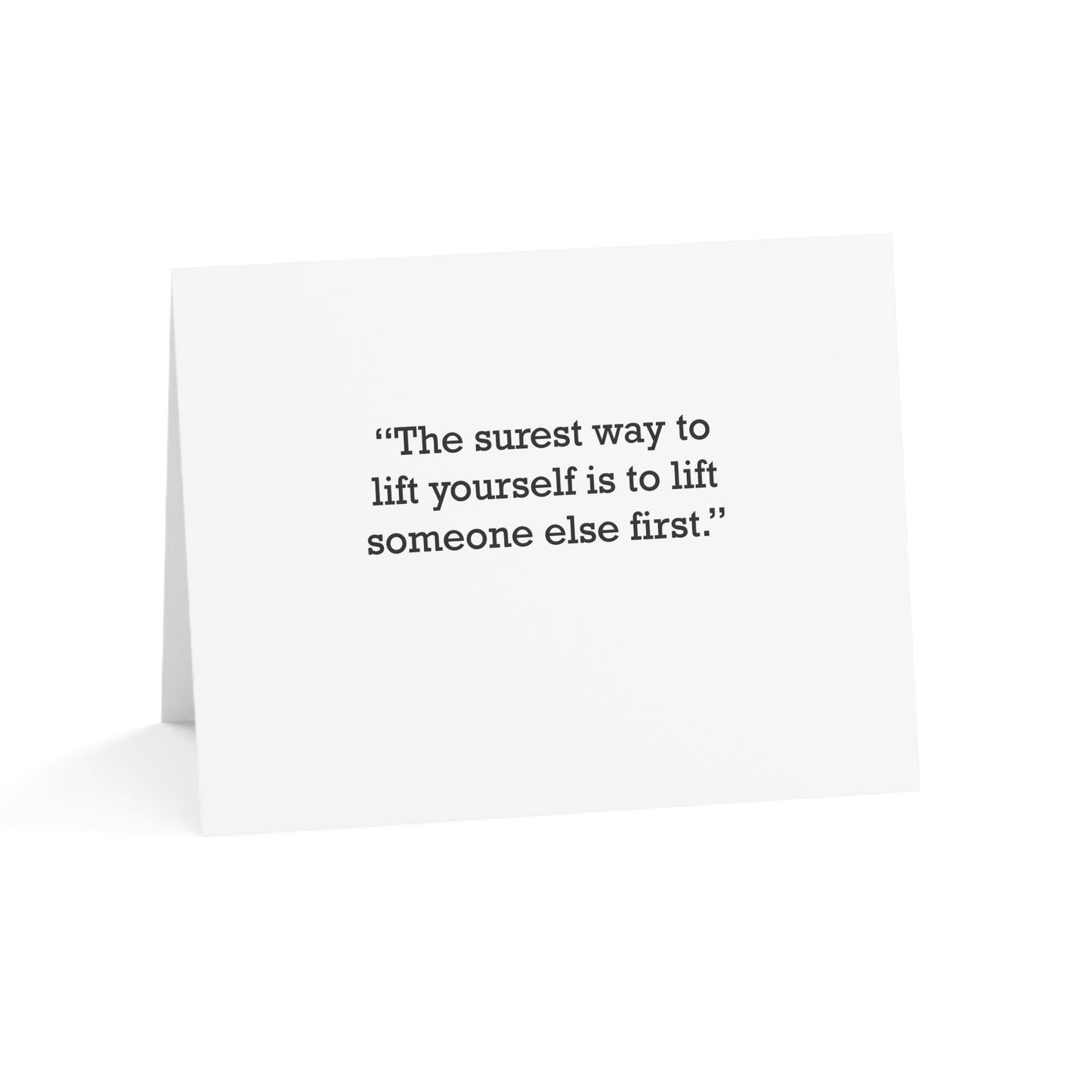 Quote 33 The Surest Way Vintage Retro Thank You Card Set - Black Logo