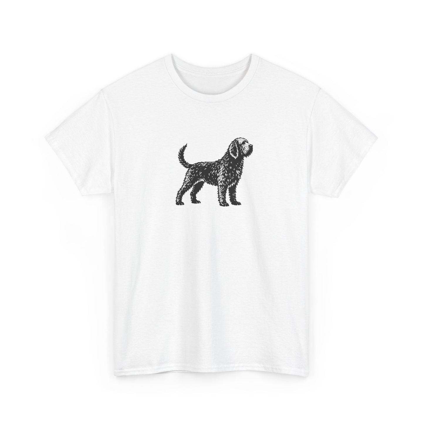 Otterhound Vintage Retro Unisex Heavy Cotton Tee - Standing