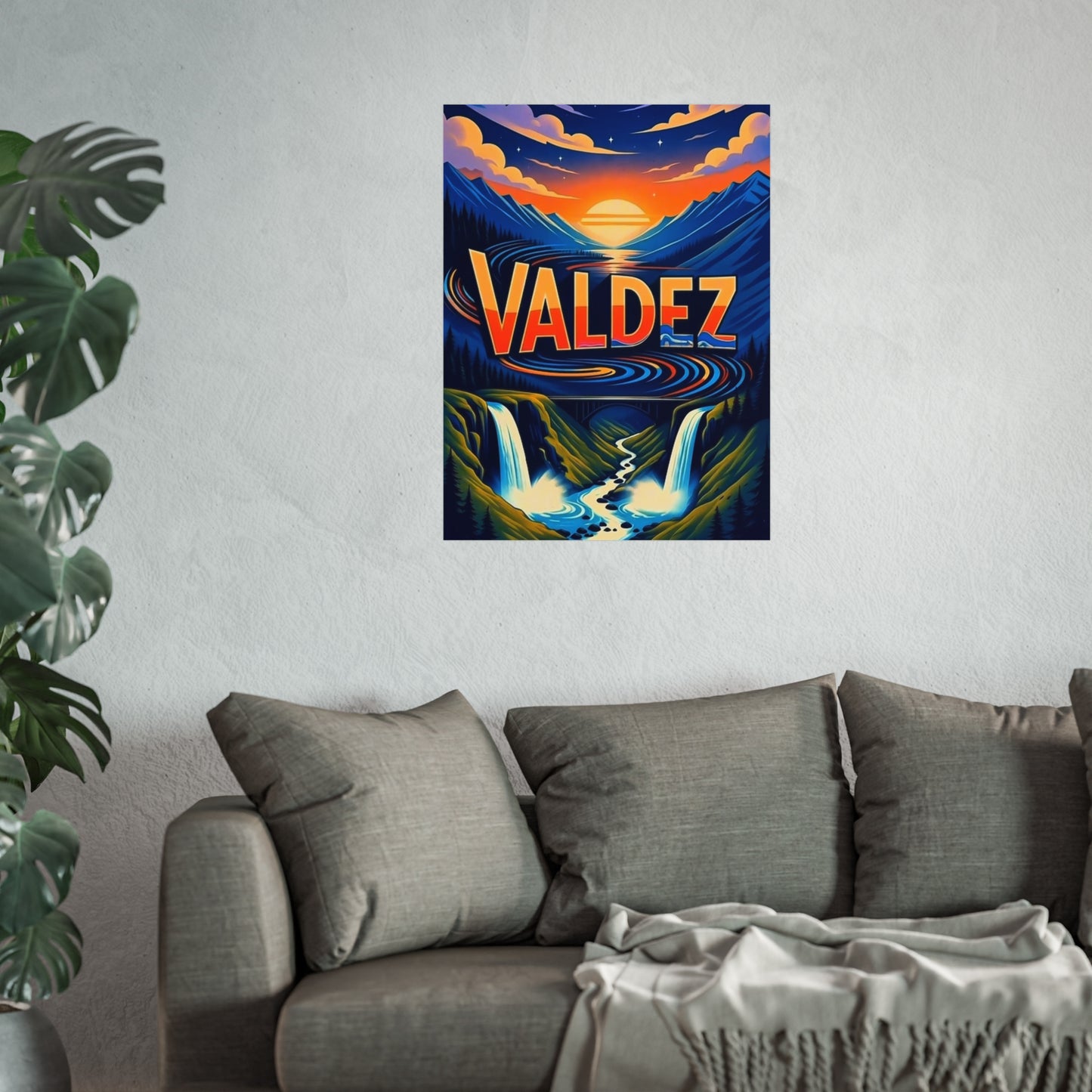 Valdez Alaska Vintage Retro Giclée Print Art Series Poster